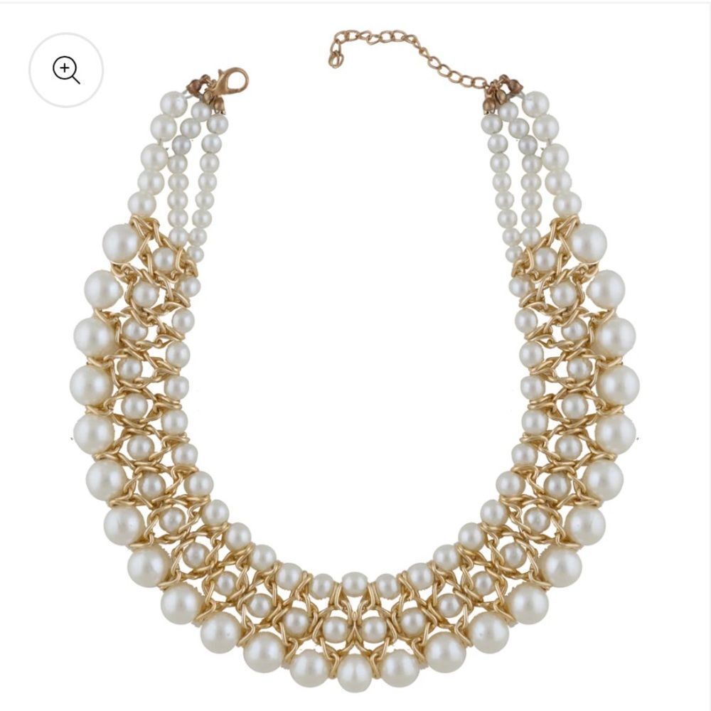 Multi pearl  necklace  N276 - Picture 2 of 4